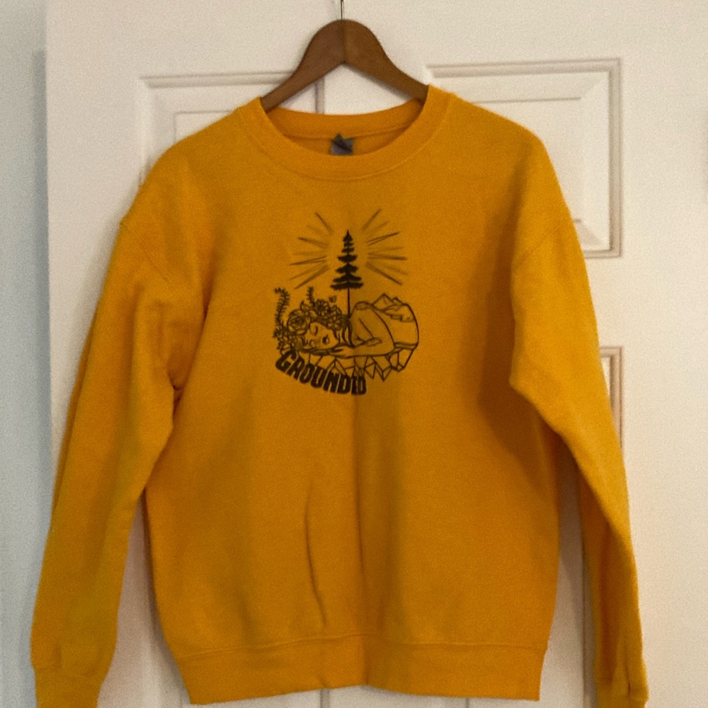 Yellow Crewneck Heavy Blend Sweatshirt
